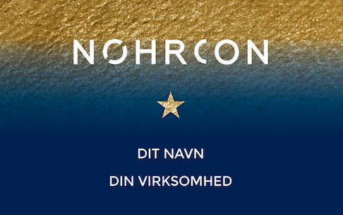 Nohrcon Stjernekort - loyalitetsprogram