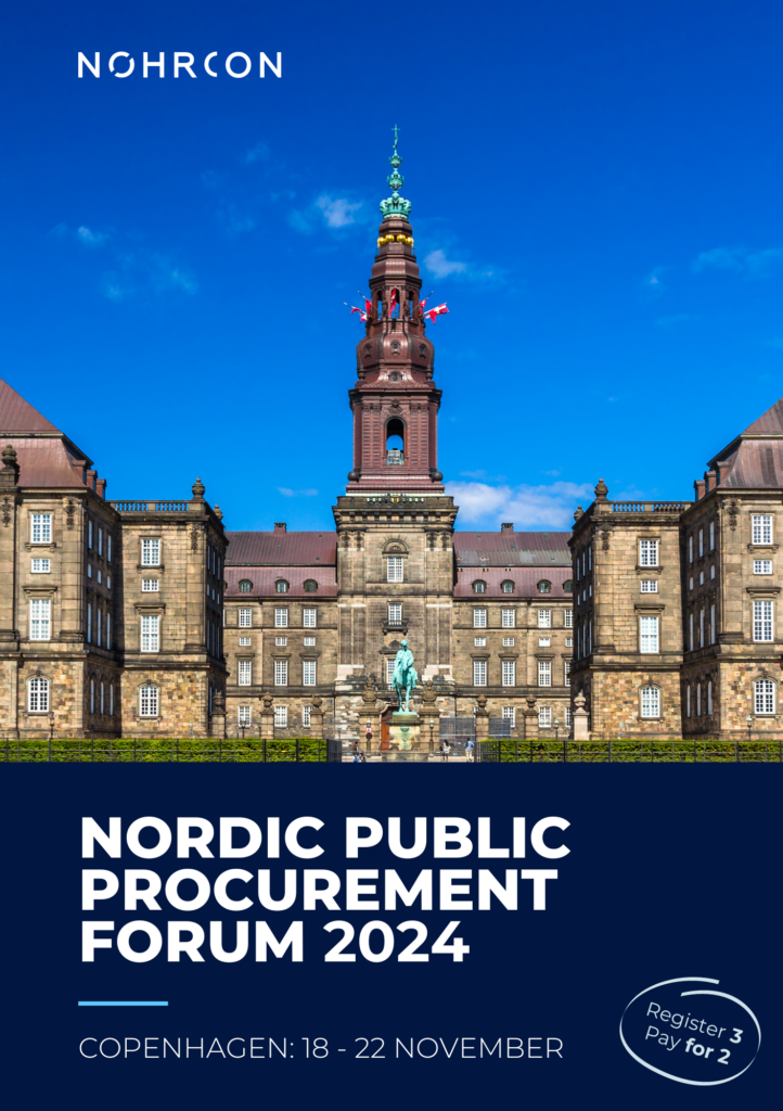 Front Page Catalogue Nordic Public Procurement Forum 2024