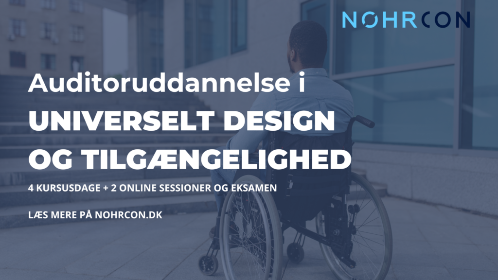 Banner - Auditoruddannelse i universelt design og tilgængelighed